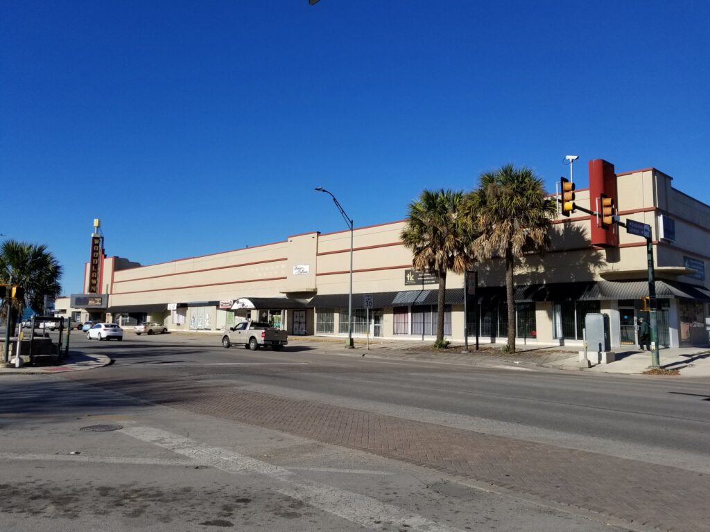 The Woodlawn Theater block on Fredericksburg Road, San Antonio